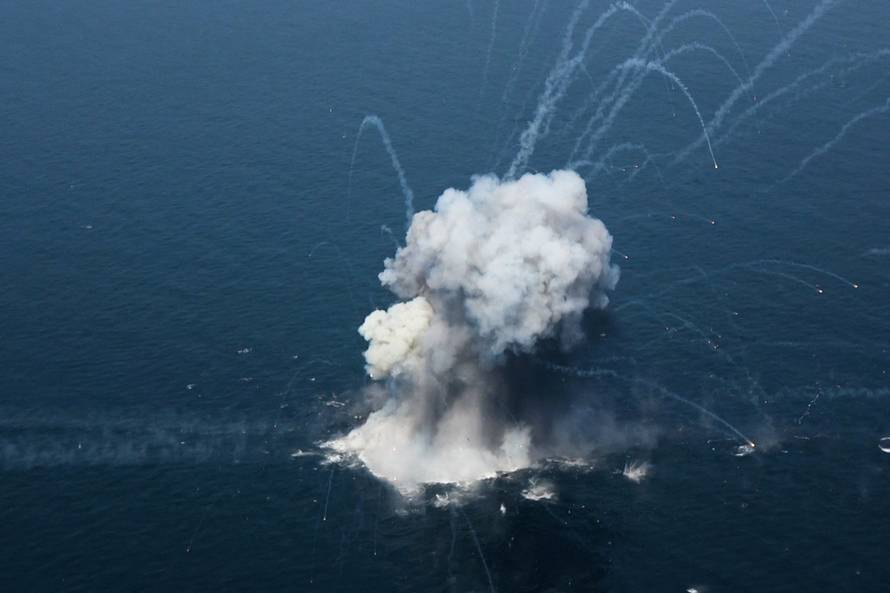 An explosion during an exercise in southern Iran