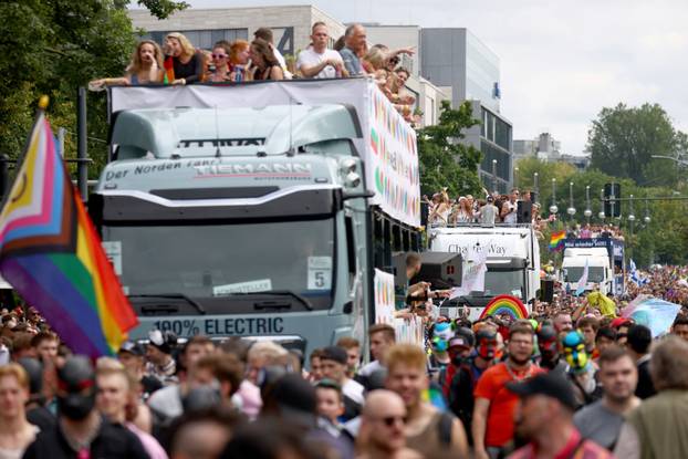 Christopher Street Day (CSD) LGBTQ+ Pride march, in Berlin