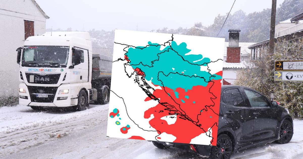 Prepare the sled for the weekend ahead: Most of Croatia to experience snow.