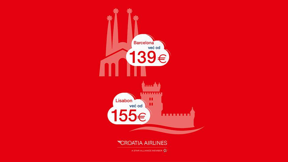 Pogledaj u oblake: Putujte u Barcelonu i Lisabon jeftinije