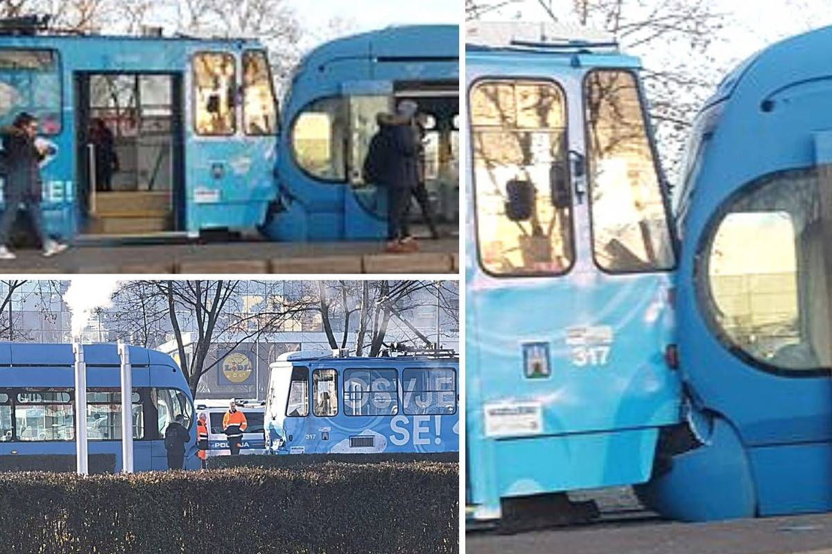 Zagreb: Tramvaji su se sudarili