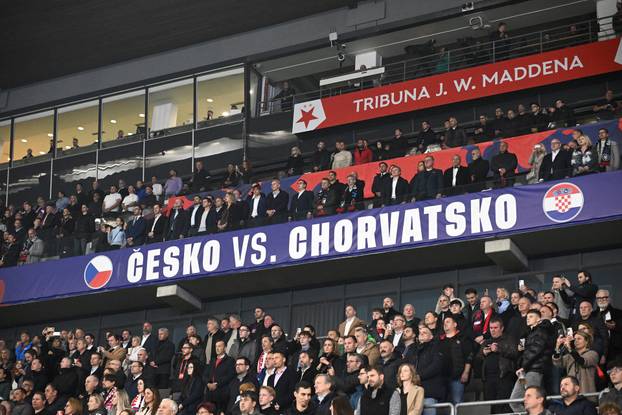 Prag: VIP tribina tijekom susreta Češke i Hrvatske u kvalifikacijama za FIFA Svjetsko prvenstvo