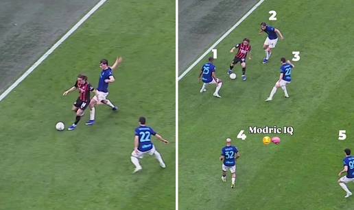 VIDEO &Scaron;to se dogodi kad pet igra&ccaron;a &zcaron;eli zaustaviti Modri&cacute;a?