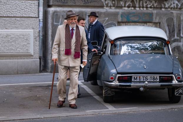 Zagreb: Rade Šerbedžija na snimanju serije Dnevnik velikog Perice