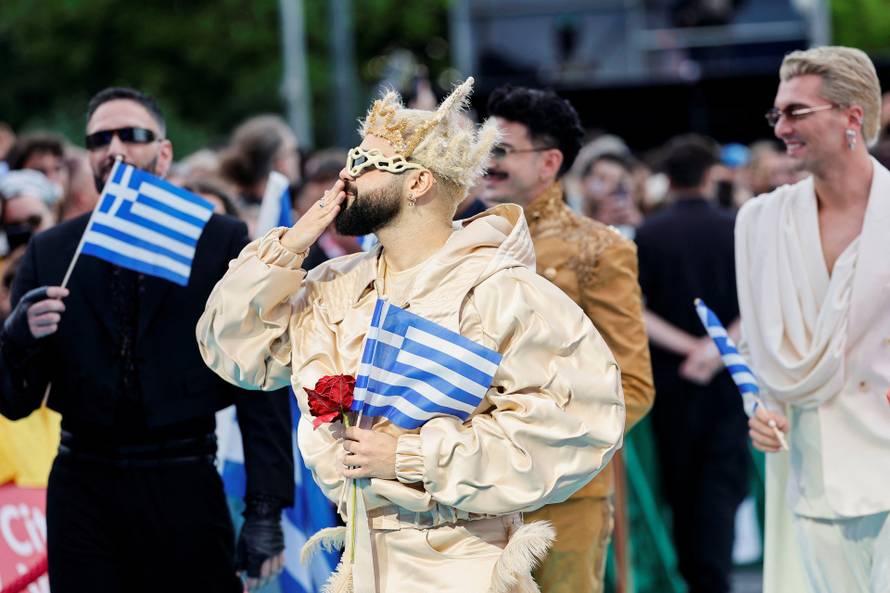 Eurovision Song Contest's 'Turquoise Carpet' event in Vienna
