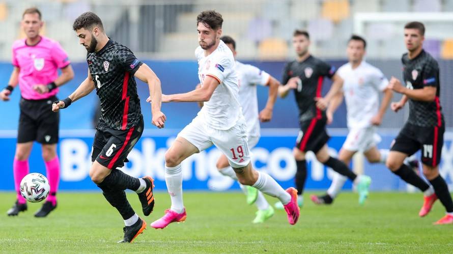Utakmica četvrtfinala Europskog U21 prvesntva između Španjolske i Hrvatske