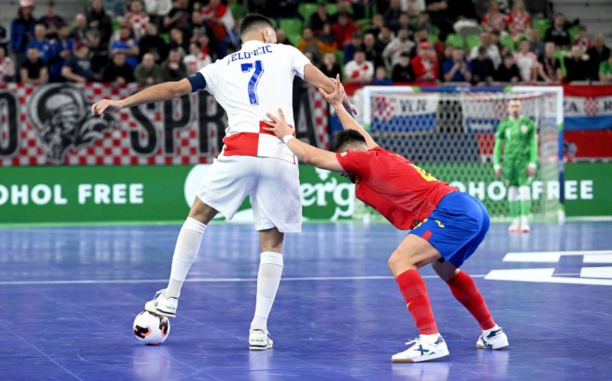 Susret Hrvatske i Španjolske u polufinalu Europskog prvenstva u futsalu