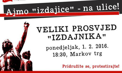 Veliki prosvjed 'izdajnika': 'Jer želim društvo solidarnosti...'