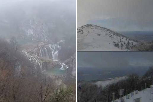 VIDEO U Hrvatskoj pada snijeg