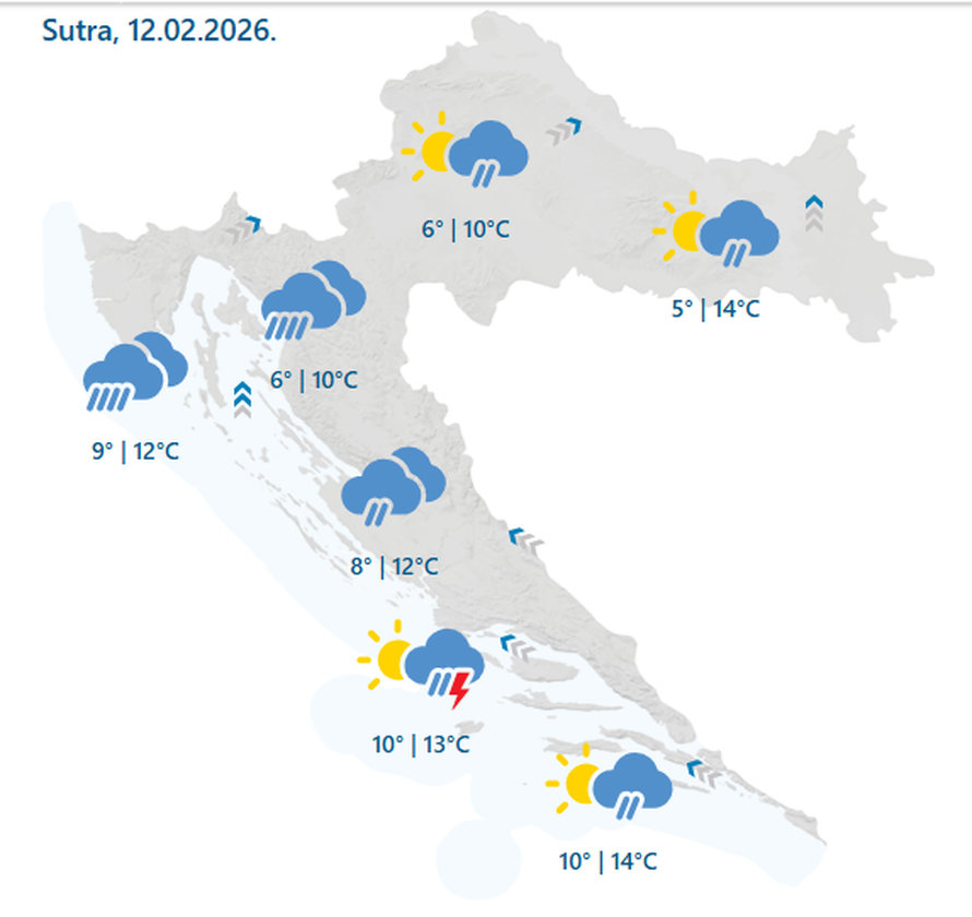 Ne spremajte kišobrane: Stižu kiša, grmljavina, ali i južina...