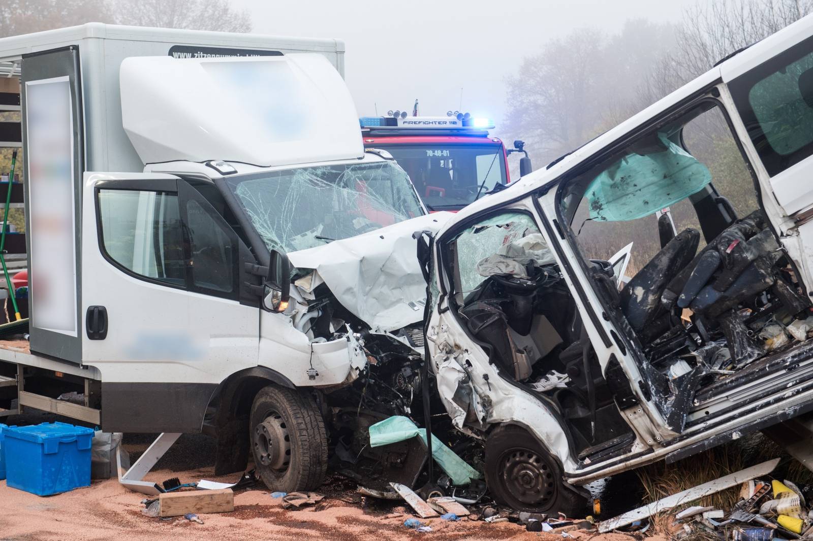 Serious traffic accident on federal road 404