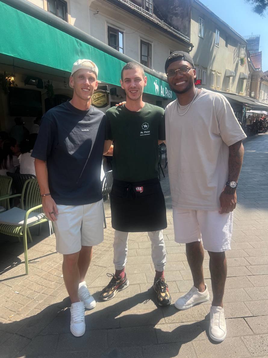 Bivši 'modri' otvorio restoran u Zagrebu, Olmo i Fernandes ga posjetili prije odlaska iz grada