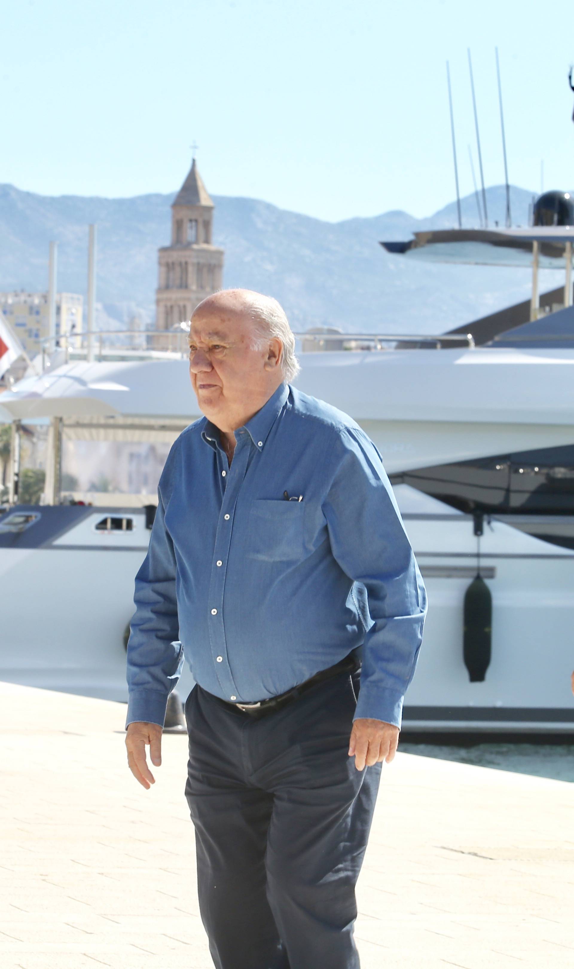 Amancio Ortega, vlasnik Zare, sa suprugom Florom Perez stigao u grad Split