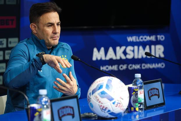 Zagreb: Konferencija za medije GNK Dinamo uoči utakmice 20. kola, NK Osijek - GNK Dinamo