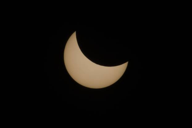 Pogled na djelomi?nu pomr?inu Sunca iz Zagreba