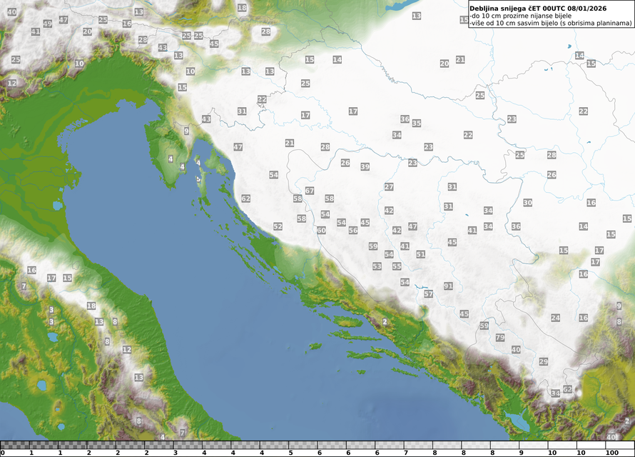 DHMZ objavio upozorenje: Evo što nam stiže, snijeg će padati danima, bit će ga pola metra!