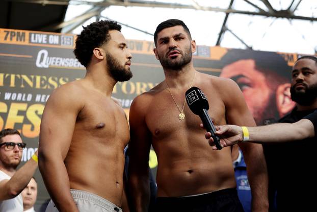 Moses Itauma v Filip Hrgovic - Weigh In - Old Spitalfields Market
