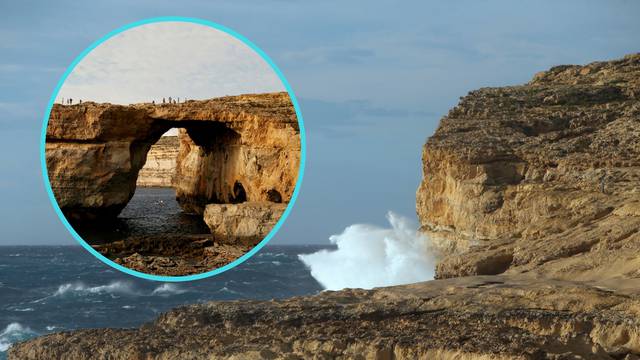 Vjetar odnio malteški simbol: Azurni prozor završio u moru