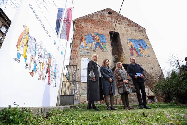 Zagreb: Predstavljen mural posvećen izbjeglicama