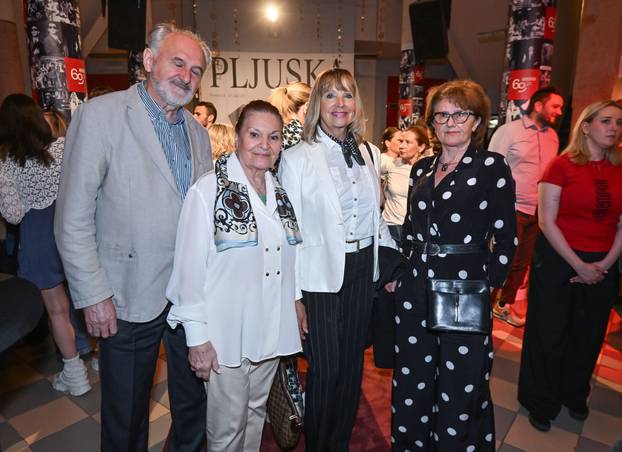 Zagreb: Brojni poznati na premijeri predstave "Pljuska" u Kerempuhu