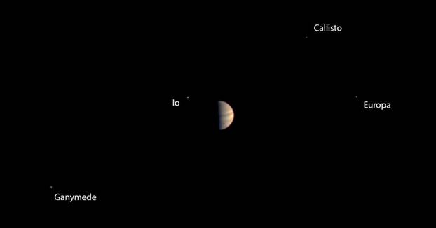 A handout image shows the final view taken by the JunoCam instrument on NASA