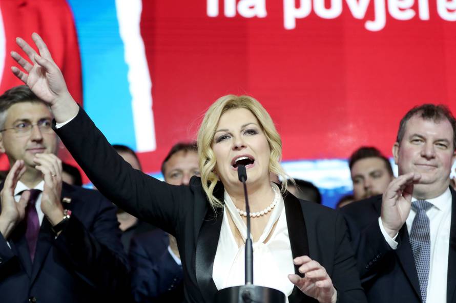 Kolinda Grabar-Kitarović održala govor i čestitala novoizabranom predsjedniku Milanoviću