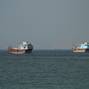 Vessels at the Strait of Hormuz, as seen from Musandam