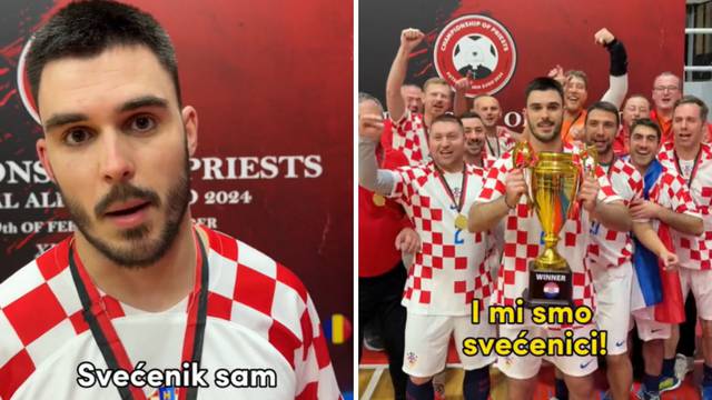 Zaludio žene na TikToku, sad je svećenik iz Kaštela osvojio zlato na Europskom futsal prvenstvu
