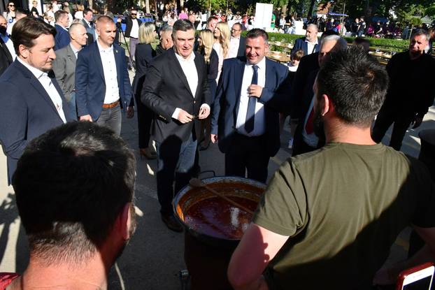 Predsjednik RH Zoran Milanović na obilježavanju Dana Općine Stari Mikanovci