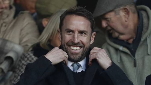 England interim manager Gareth Southgate in the stands