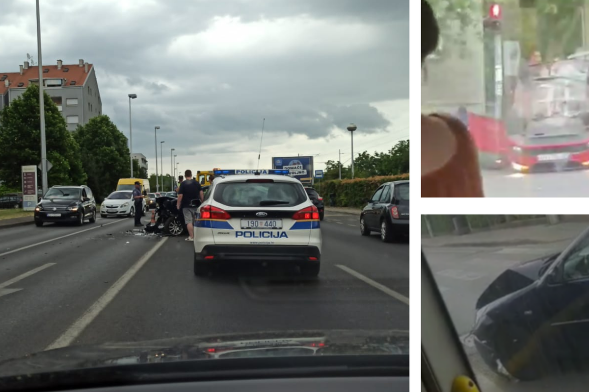 Dvoje ozlijeđenih u dva sudara u Zagrebu u samo sat vremena