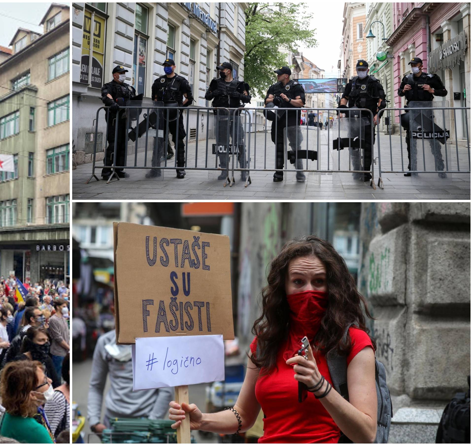 Tisuće ljudi pjevale partizanske pjesme: Probili se i prosvjednici