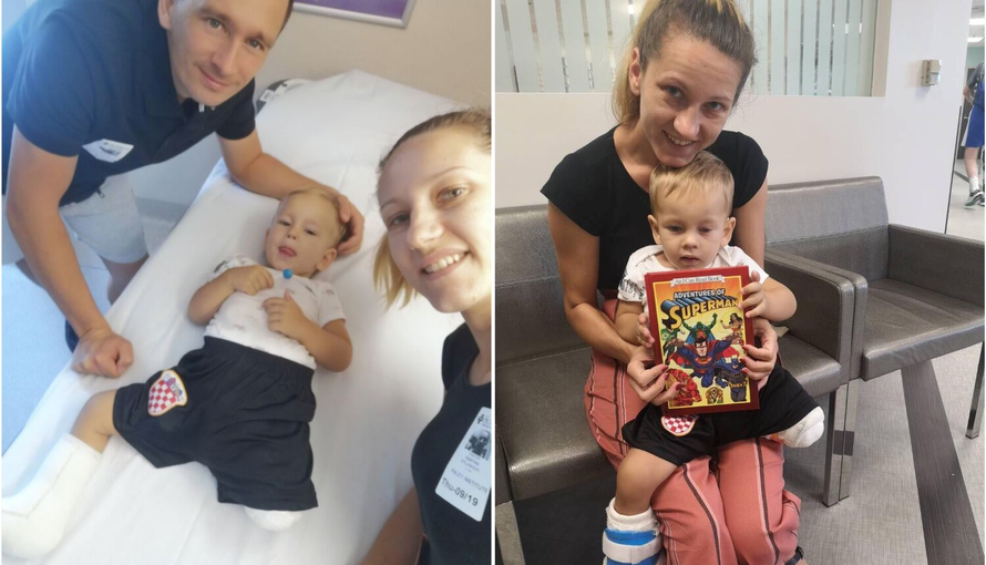 Dinamovci oduševili: Čestitali rođendan malom Šimunu (2)