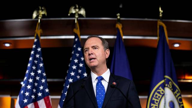 U.S. House Intelligence Committee Chairman Adam Schiff (D-CA) speaks during a news conference at the U.S. Capitol