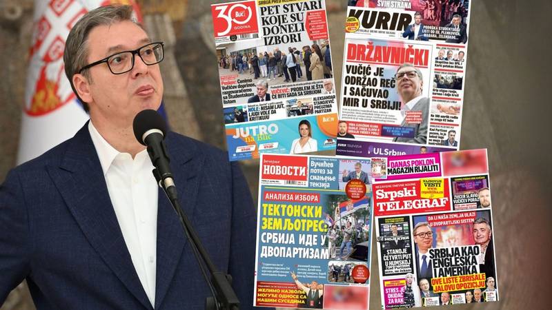 FOTO Hvale Vučića i tvrde da je on sačuvao mir?! Građani upali u Informer, ovo su naslovnice...