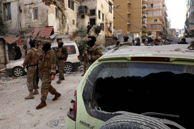 Aftermath of an Israeli strike, in Beirut