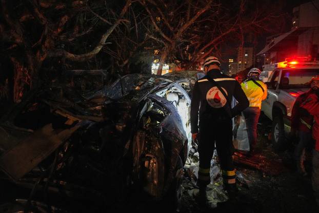 Aftermath of an Israeli strike in Beirut