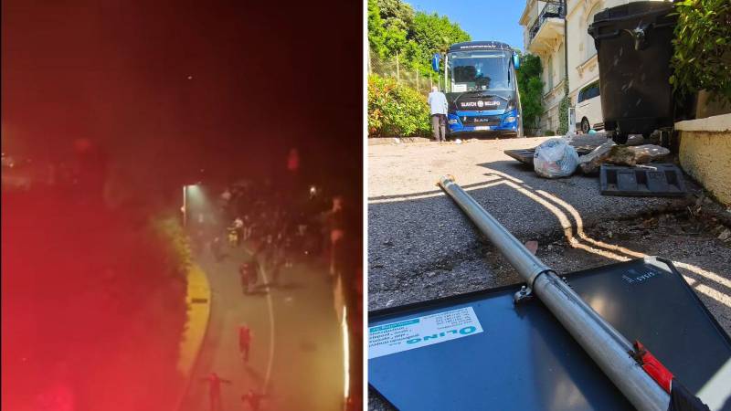 Video See Ryscan on Opatija: Hooligans Throw Petards under the windows of Slaveno players