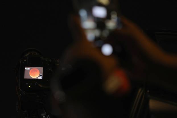 Total lunar eclipse in Cairo