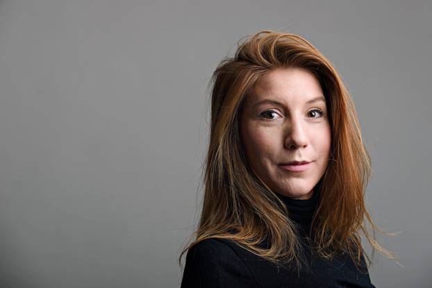 A photo of Swedish journalist Kim Wall who was aboard a submarine "UC3 Nautilus" before it sank