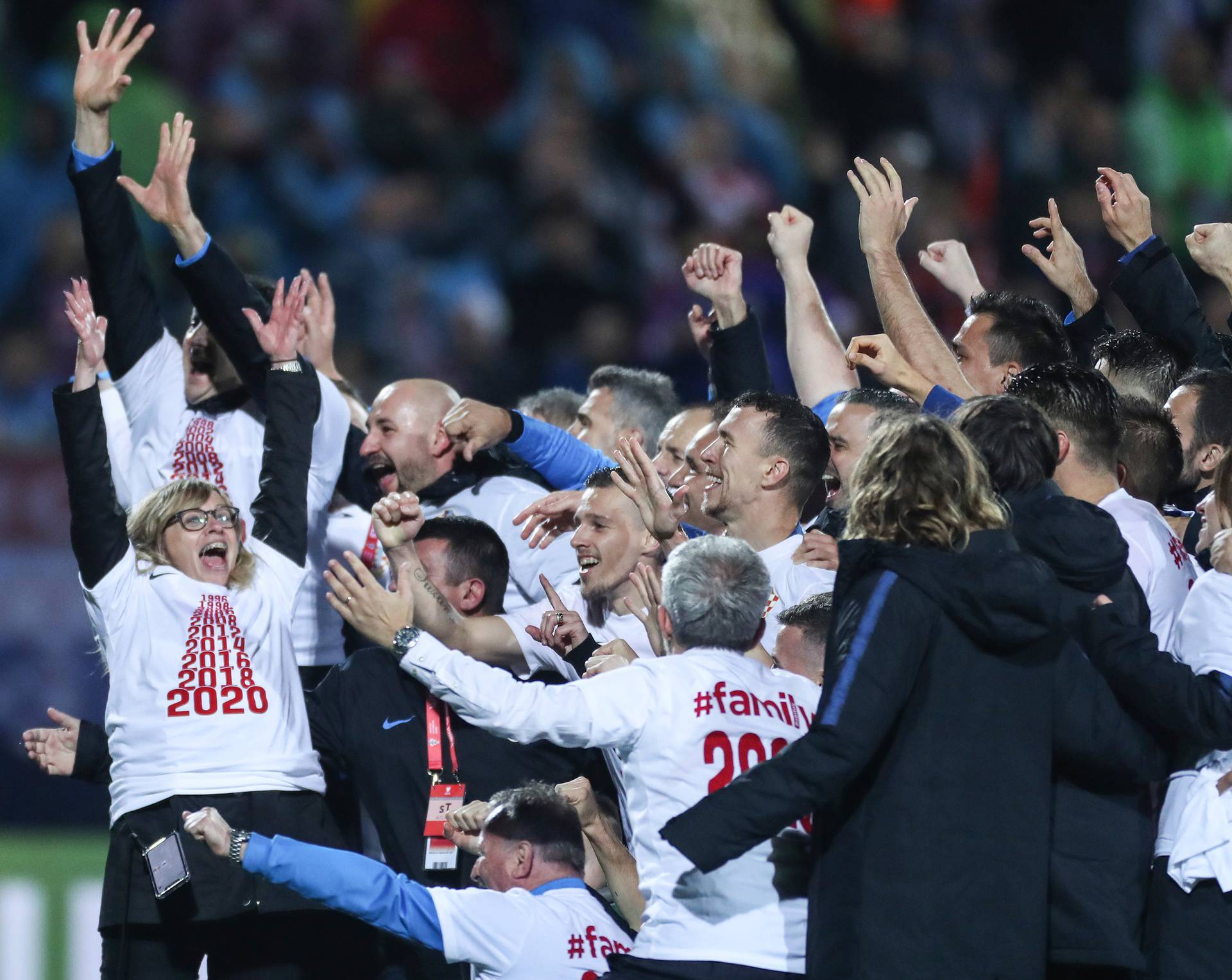 Hrvatski nogometaši slave odlazak na  EURO 2020