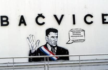 Mural na Bačvicama: Gotovina priseže za predsjednika 
