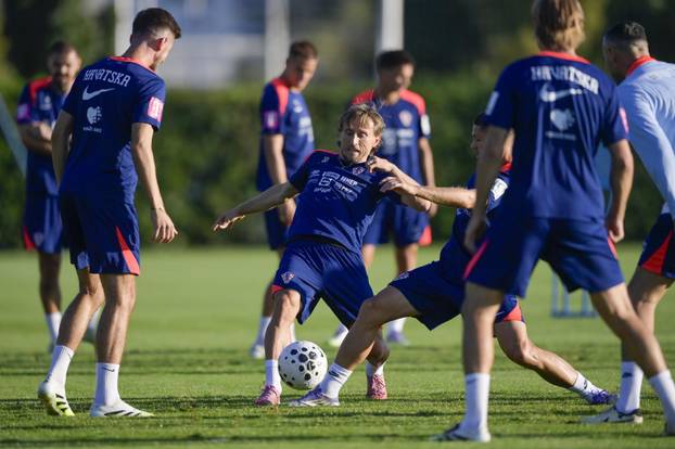 Zagreb: Trening hrvatske nogometne reprezentacije