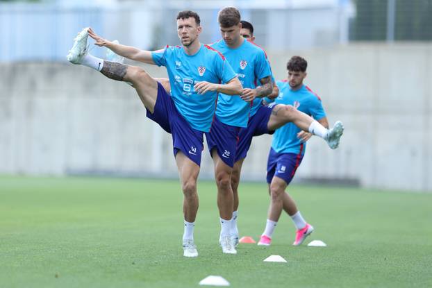 Trening hrvatske nogometne reprezentacije u Rijeci