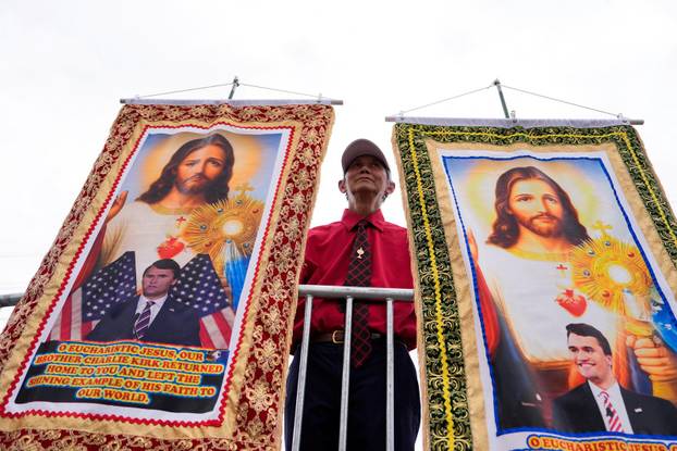 Memorial service for slain conservative commentator Kirk in Glendale