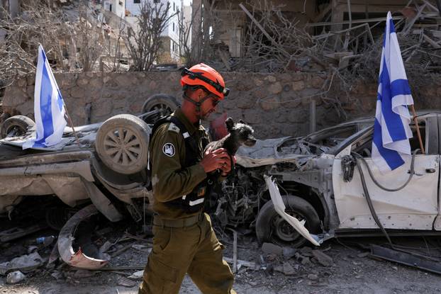 Aftermath of missile attack from Iran on Israel, in Ramat Gan
