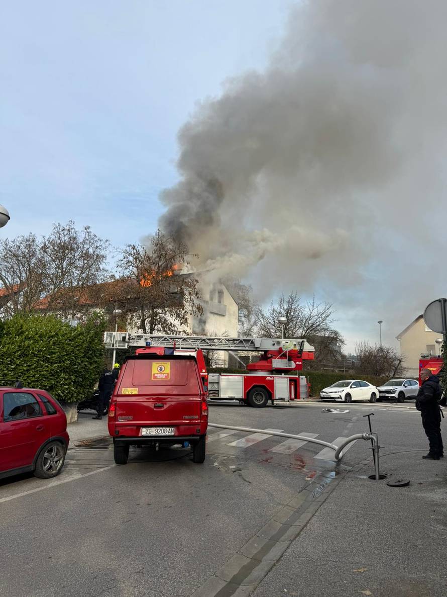 VIDEO Buktinja u Maksimiru: Zapalila se kuća, širi se crni dim