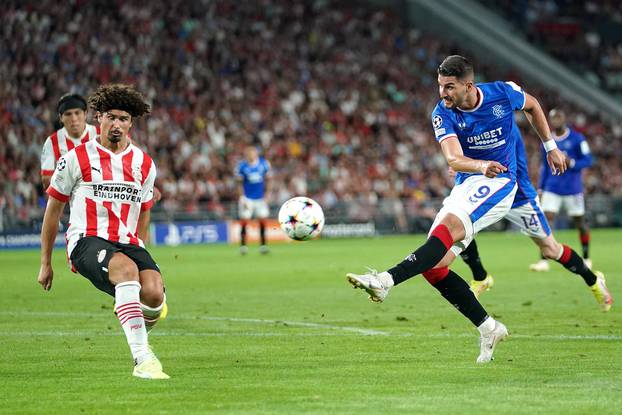 PSV Eindhoven v Rangers - Champions League Qualifying - Play Off - Second Leg - PSV Stadion
