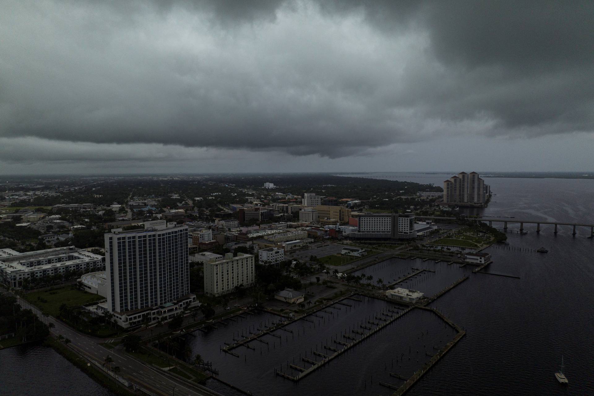 Hurricane Milton approaches Fort Myers, Florida