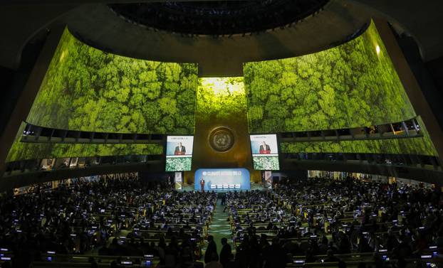 United Nations Secretary General Guterres speaks during the opening of the 2019 United Nations Climate Action Summit at U.N. headquarters in New York City, New York, U.S.